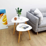 Bamboo Nesting Coffee Tables Set of 2