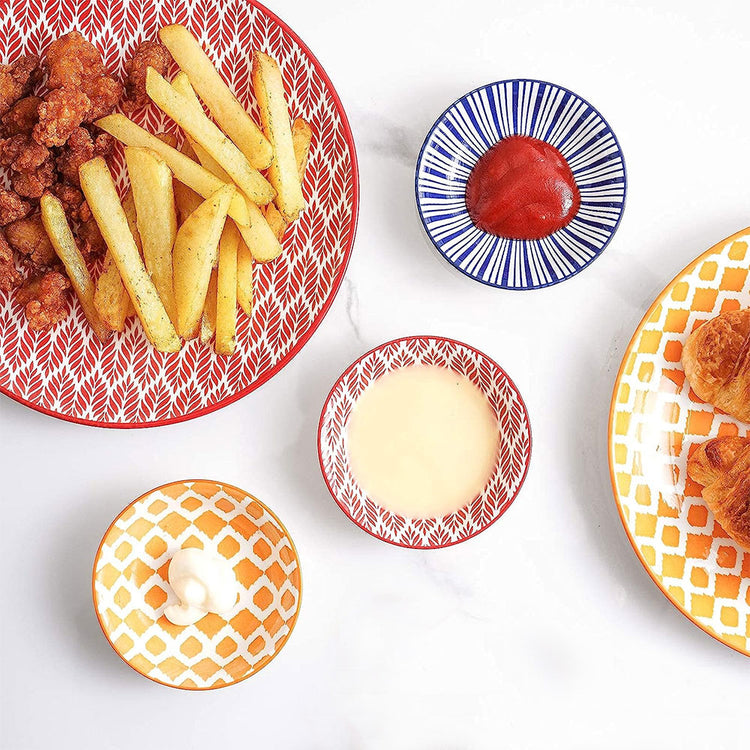 Ceramic Dipping Sauce Bowls Set of 6