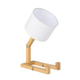 Wooden Figure Table Lamp