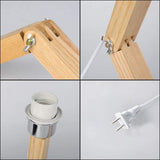 Wooden Figure Table Lamp