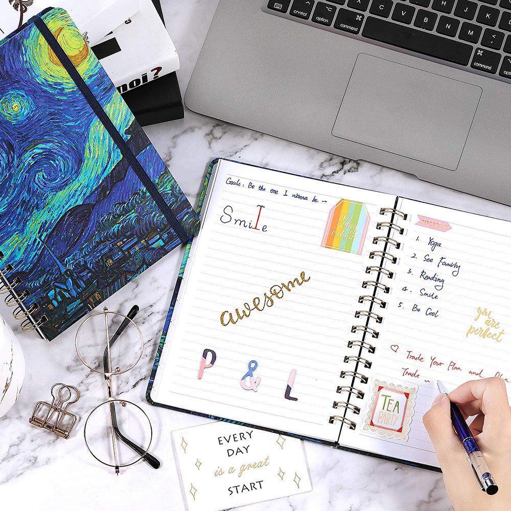 Starry Night  Ruled Notebook With Hardcover