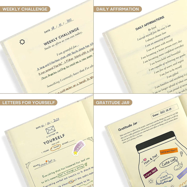 Gratitude Journal with Positive & Grateful Prompts