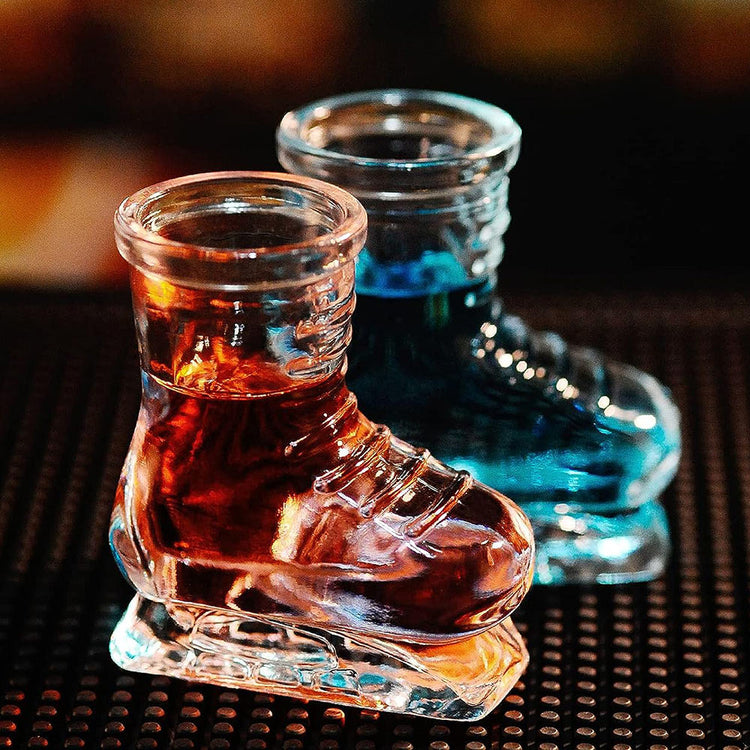 Ice Skates Shot Glass Set of 6