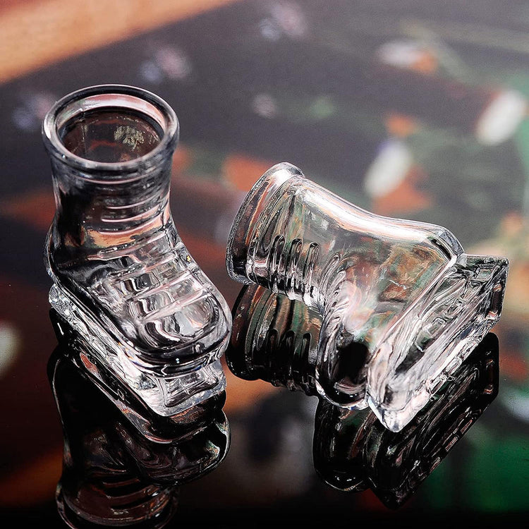 Ice Skates Shot Glass Set of 6