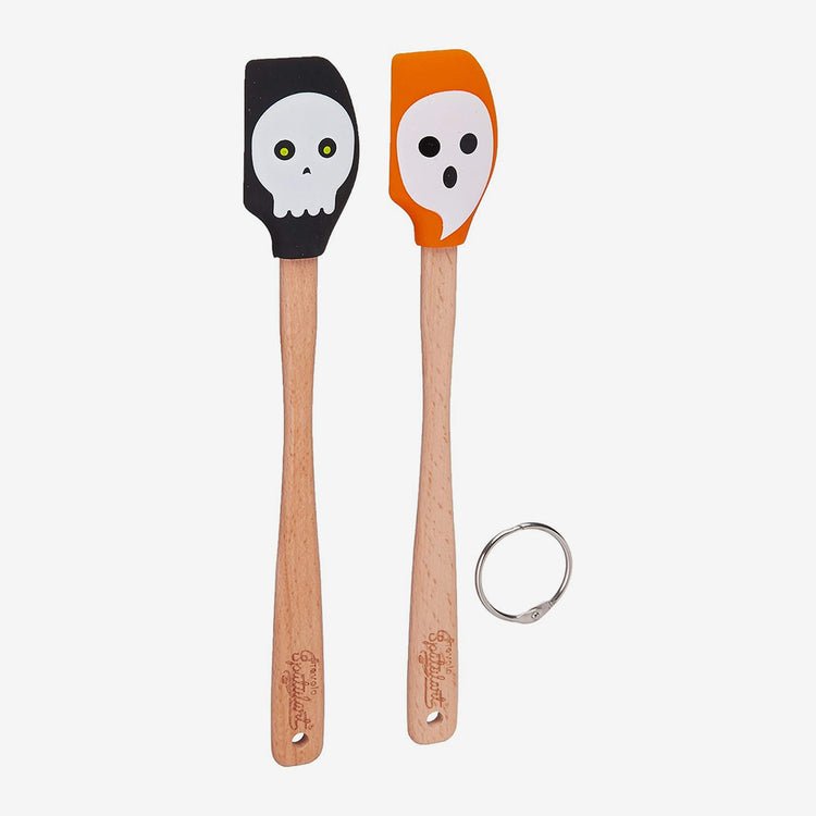 Mini Spatulas Ghost & Skull Set of 2