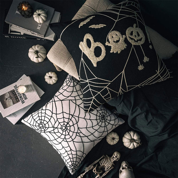 Halloween Throw Pillow Covers Set of 4 