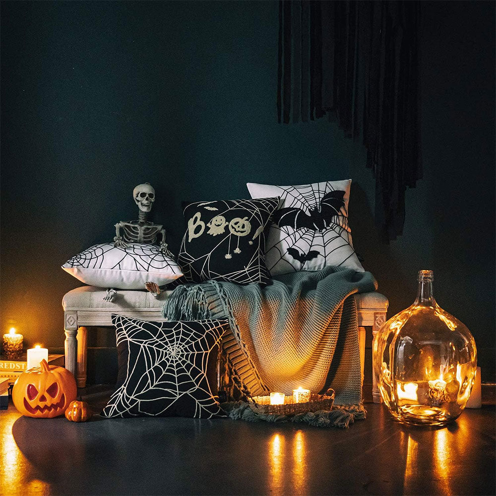 Halloween Throw Pillow Covers Set of 4 
