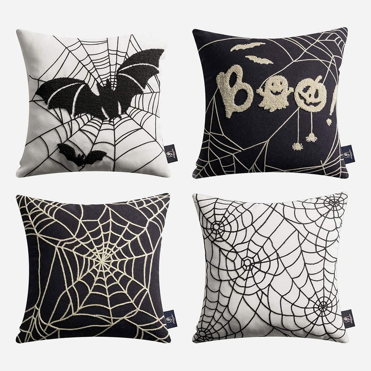 Halloween Throw Pillow Covers Set of 4 