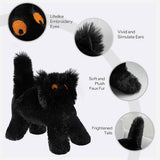 Halloween Scaredy Cat Throw Pillow