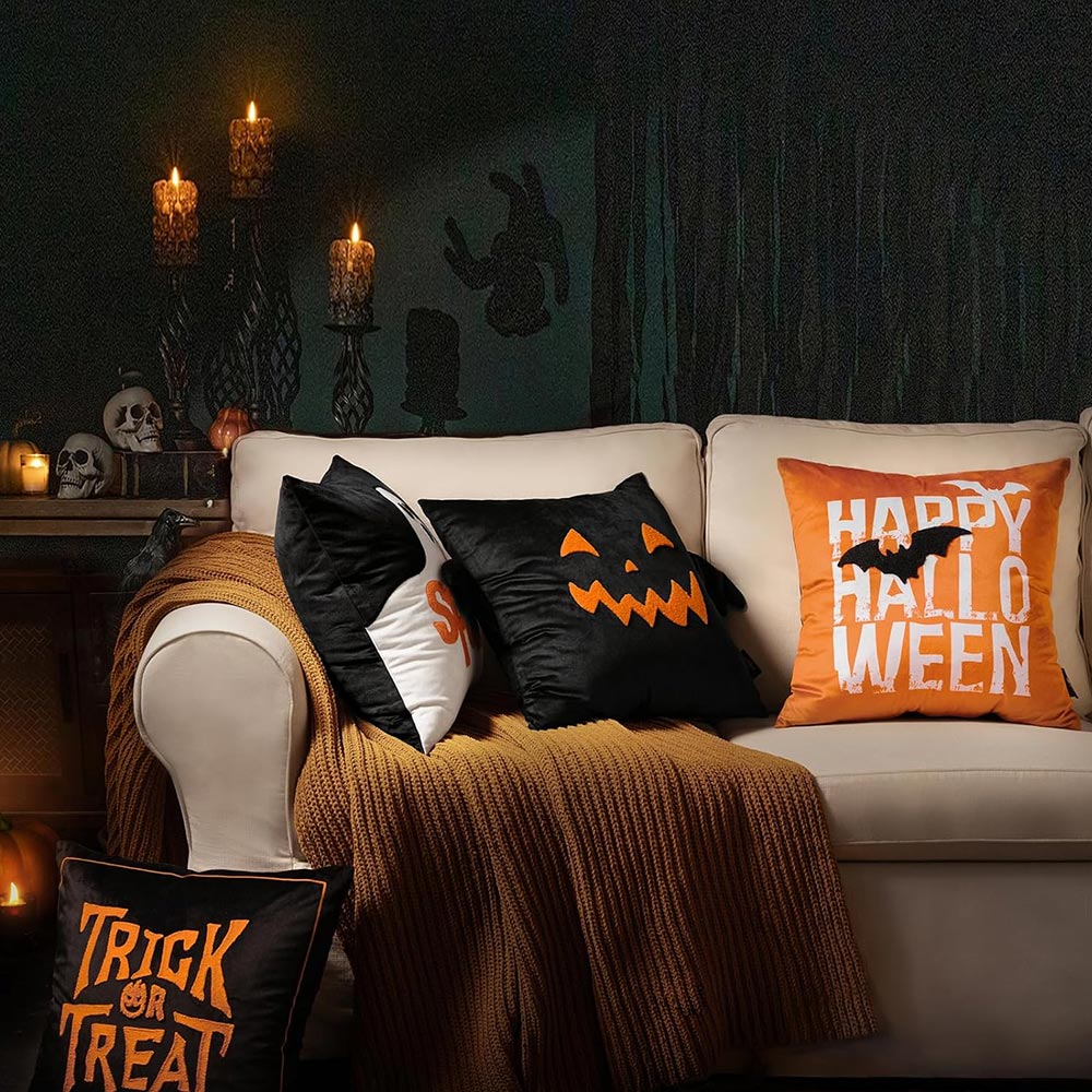 Halloween Decorative Throw Pillow Covers Set of 4