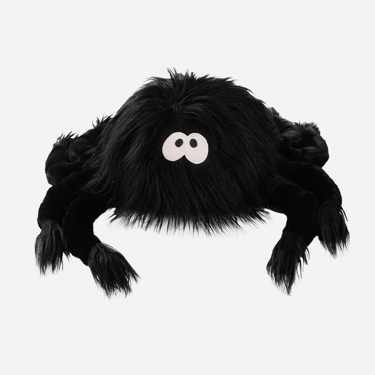 Halloween Spider Throw Pillow Black