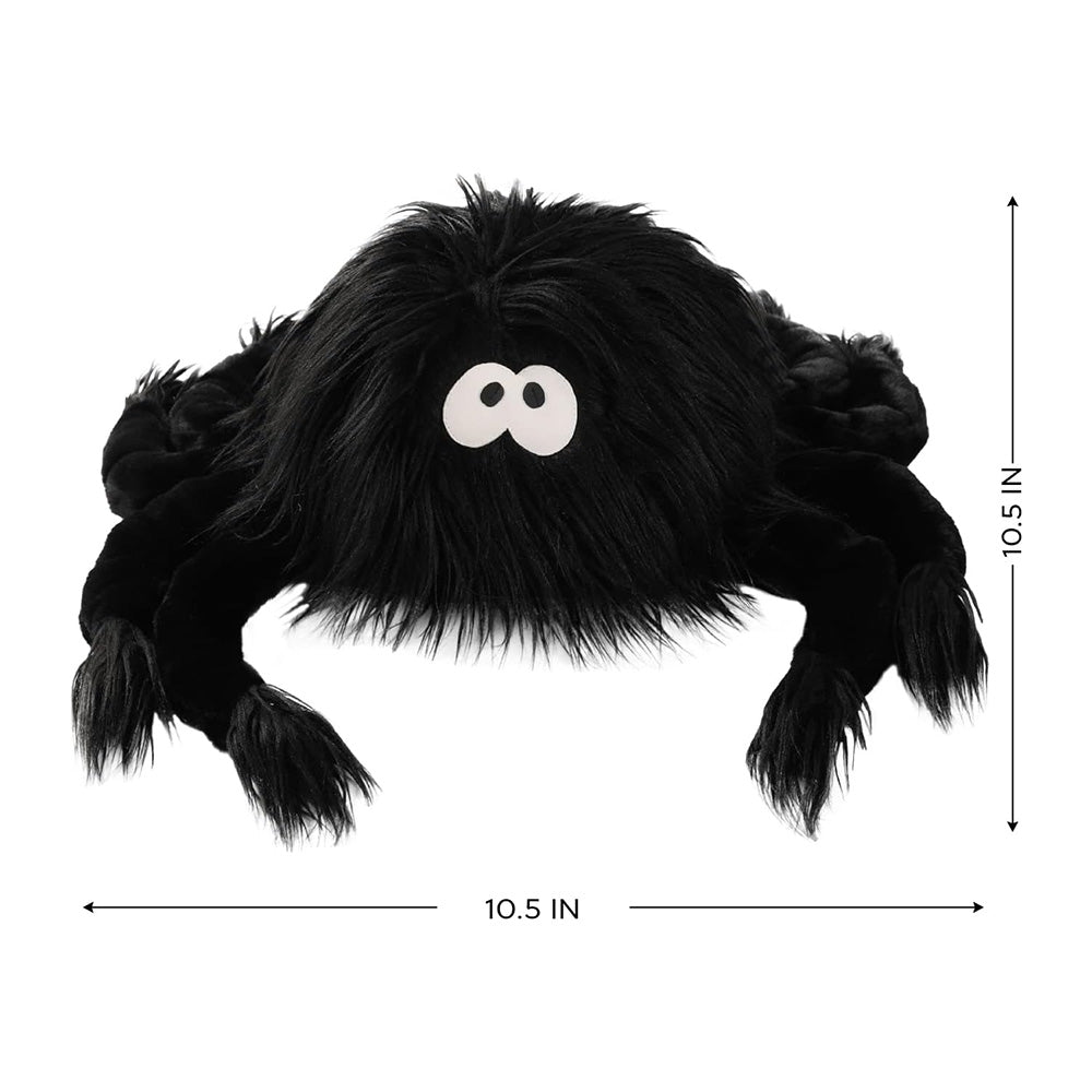 Halloween Spider Throw Pillow Black