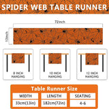Halloween Spider Web Table Runner