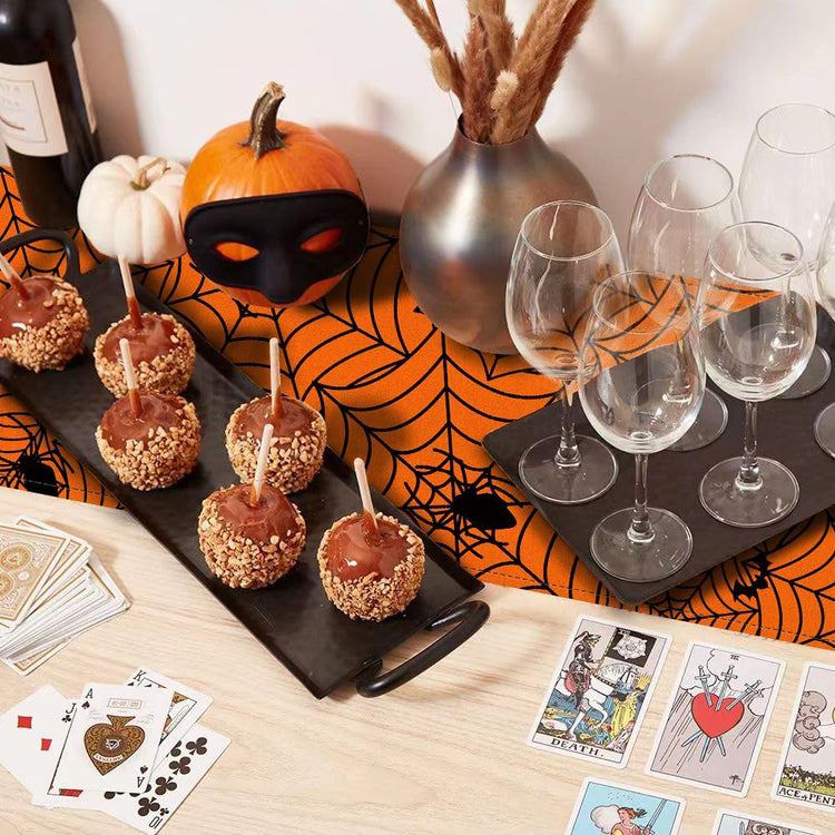 Halloween Spider Web Table Runner