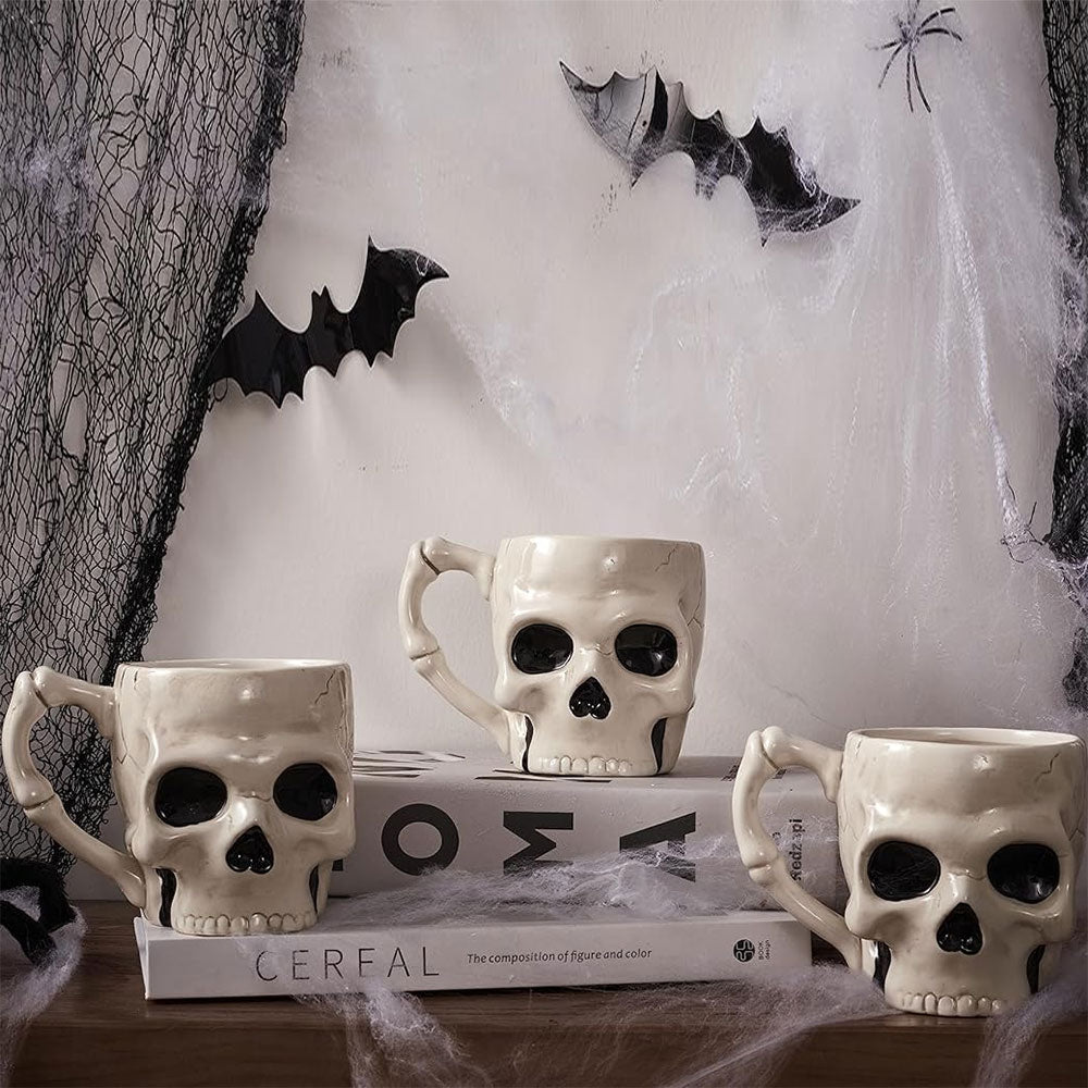 Halloween Skull Ceramic Mug