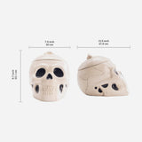 Halloween Skull Air Tight Ceramic Cookie Jar