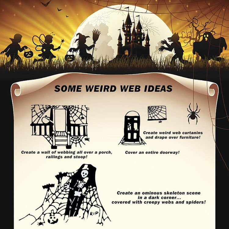 Halloween Spider Web Decoration 900 sqft