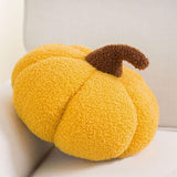 Teddy Fleece Pumpkin Throw Pillow