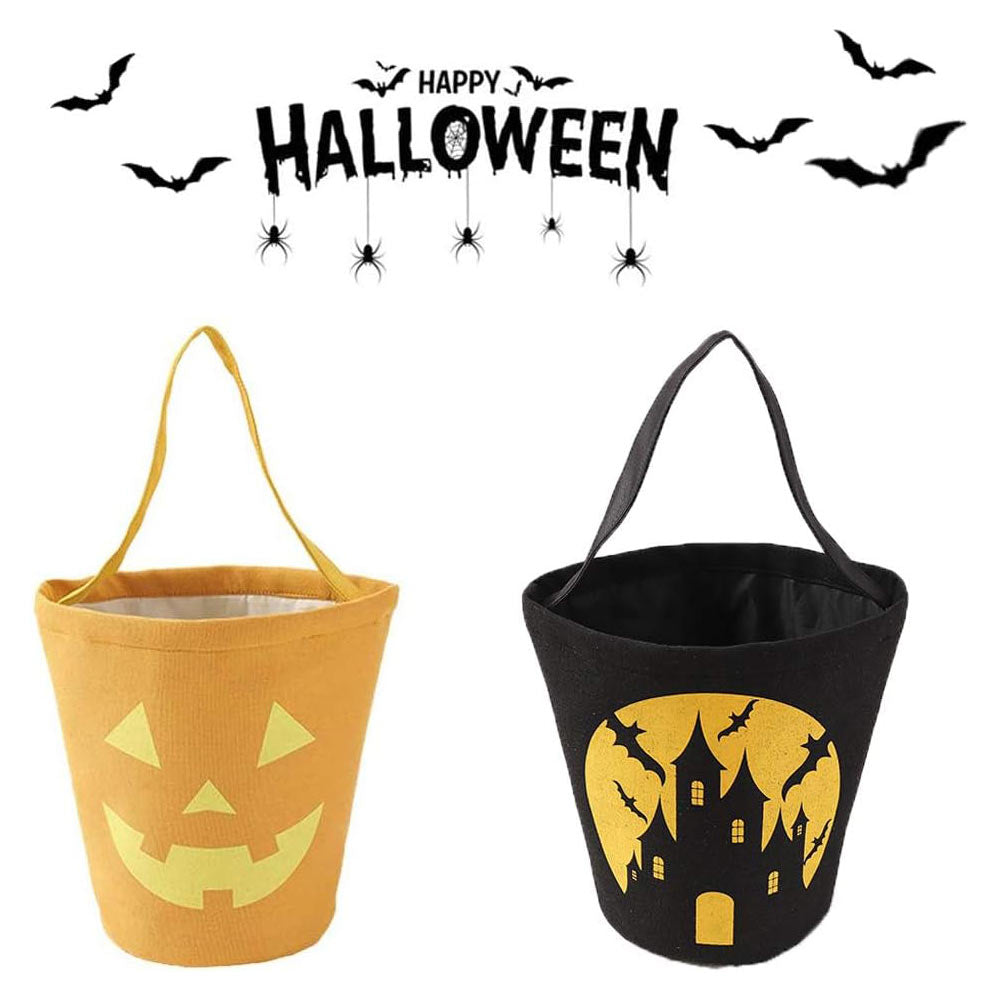 Spooky Basket Halloween Trick or Treat Bag Set of 2