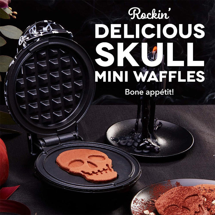 Halloween Skull Mini Waffle Maker