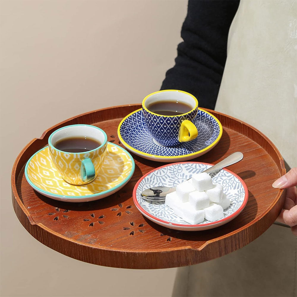 Set Causa Cups of with Ceramic – Saucers Animi Espresso 6