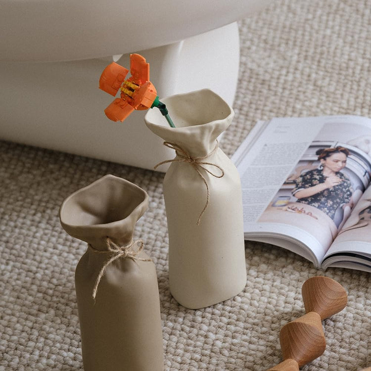 Crinkle Bottle Vase