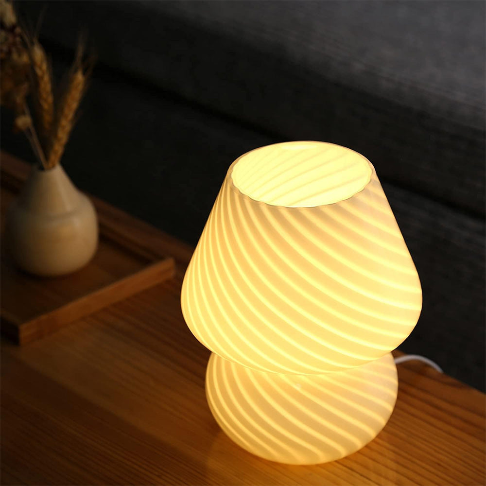 Small Glass Mushroom Lamp