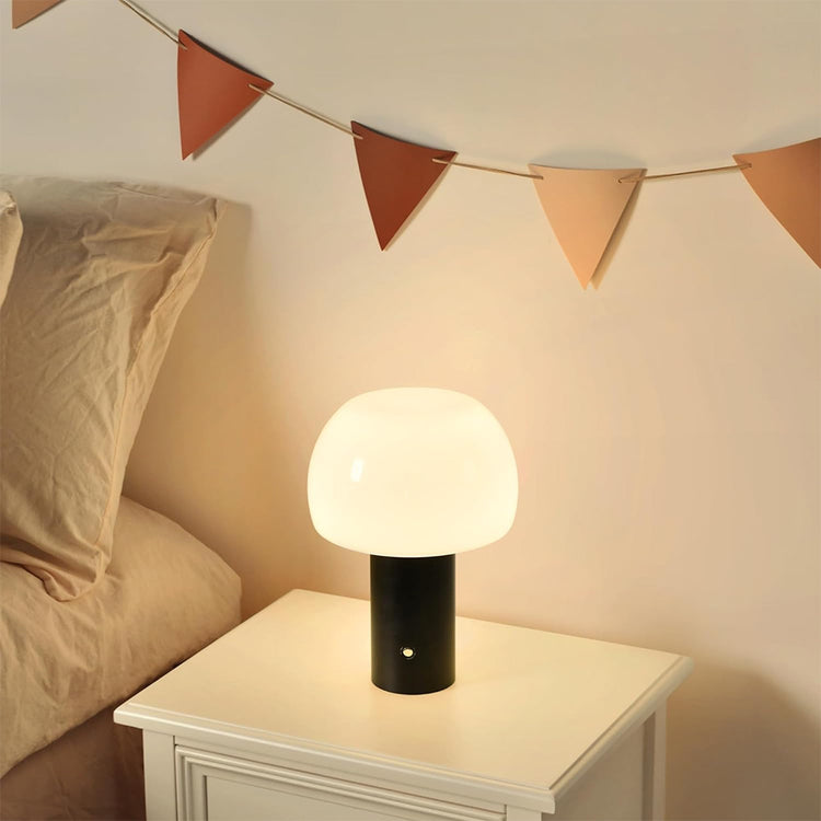 Mushroom Table Lamp Black