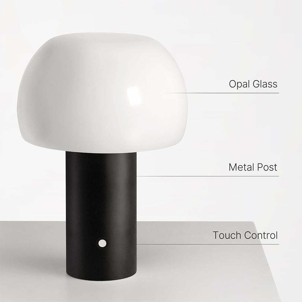 Mushroom Table Lamp Black