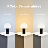 Mushroom Table Lamp Black