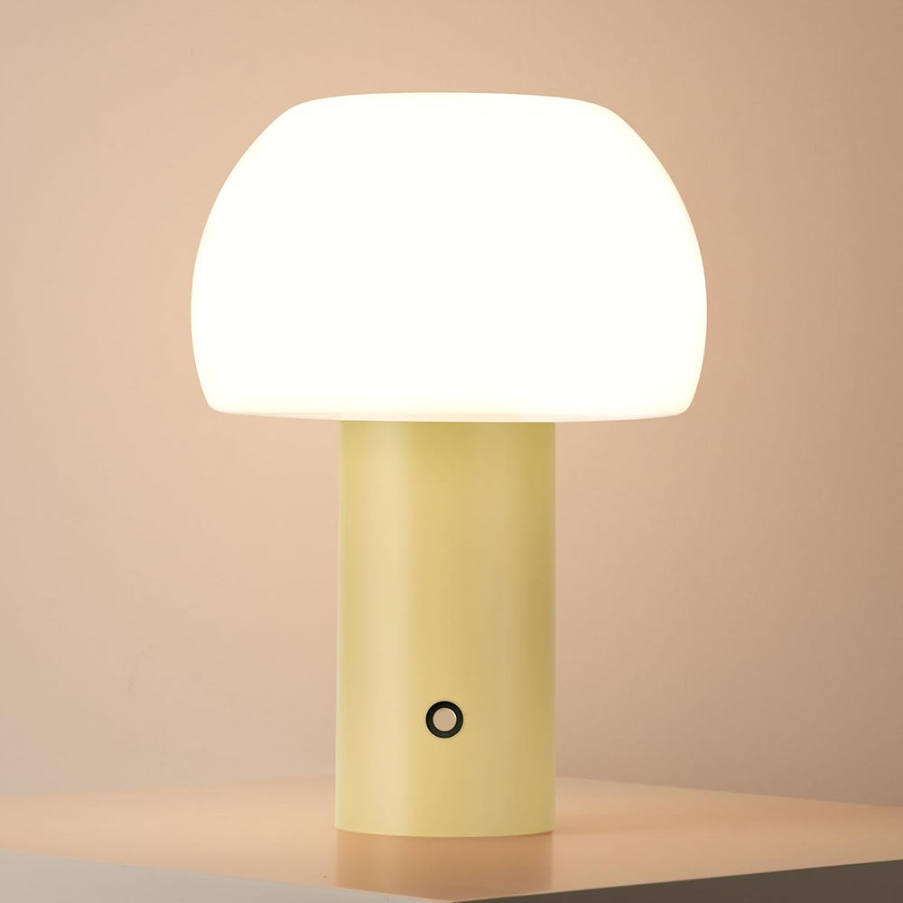 Mushroom Table Lamp Yellow