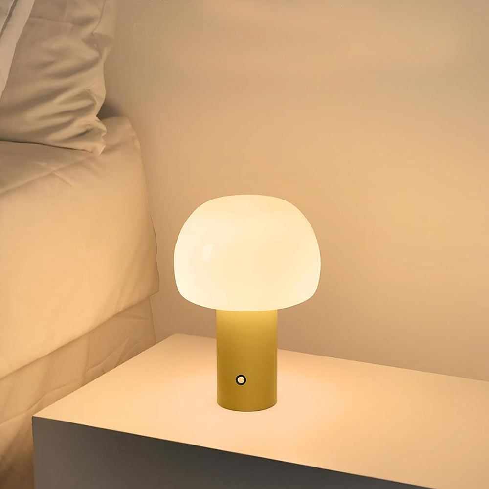 Mushroom Table Lamp Yellow