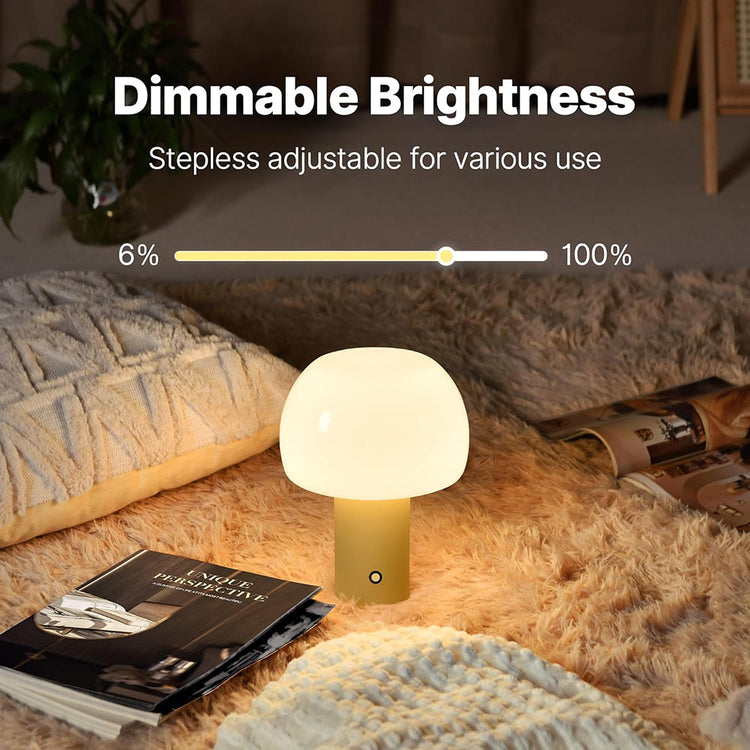 Mushroom Table Lamp Yellow