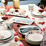 Nordic Village Ceramic Dinner Plates Set of 4