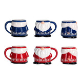 Ceramic Christmas Gnome Mugs Set