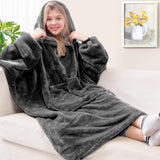 Cozy Giant Flannel Blanket Hoodie