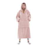 Cozy Giant Flannel Blanket Hoodie