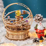 Starry Night 3D Wooden Puzzle Music Box