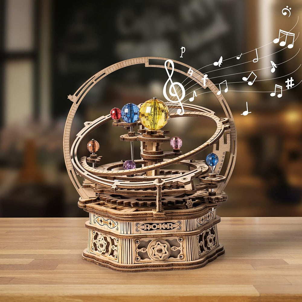 Starry Night 3D Wooden Puzzle Music Box