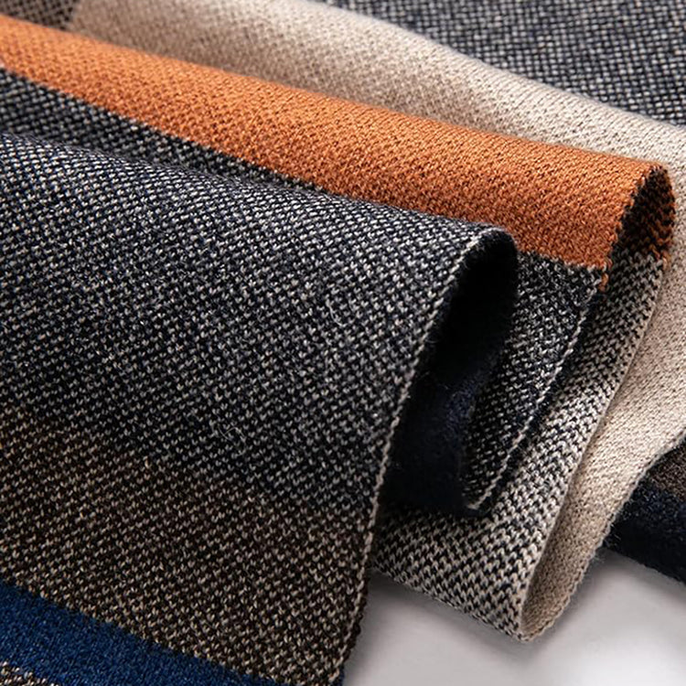 Knitted Scarf for Men Merino Wool