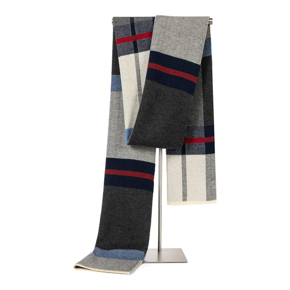 Knitted Scarf for Men Merino Wool