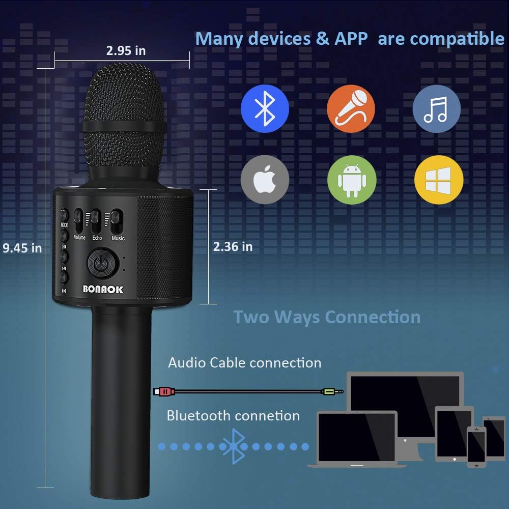 Wireless Bluetooth Karaoke Microphone for iPhone - China Bluetooth Karaoke  Microphone and Wireless Karaoke Microphone price