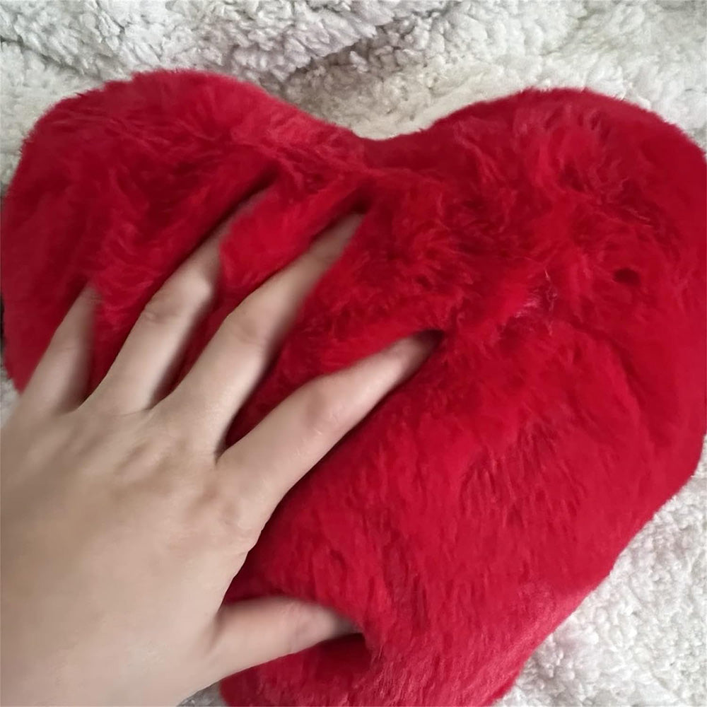 Red Heart Throw Pillow