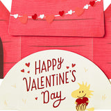 Pop up Valentine's Day Card Snoopy and Woodstock