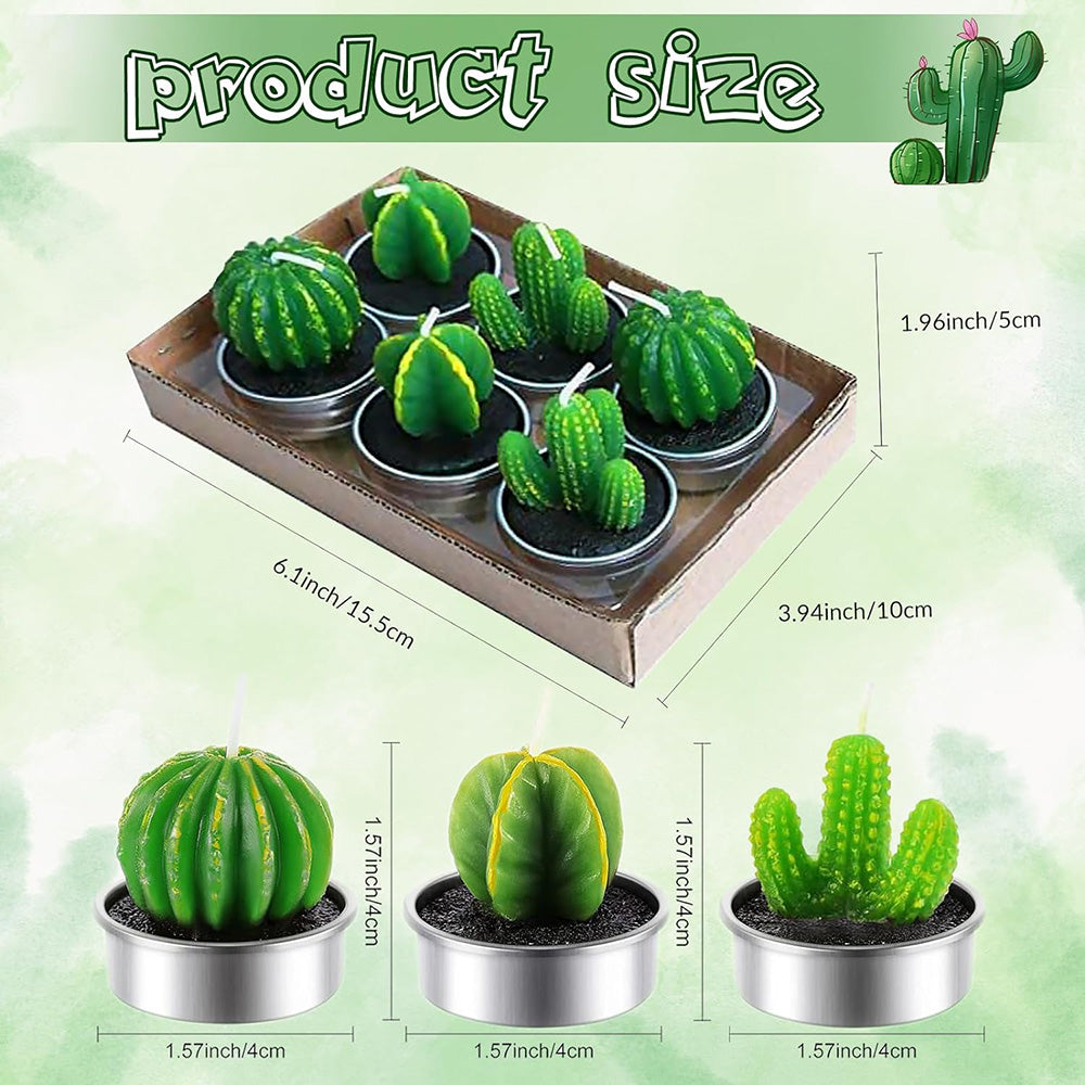 succulent tea light candles Mini Succulent Tealight Candles 6 Pack – Animi Causa