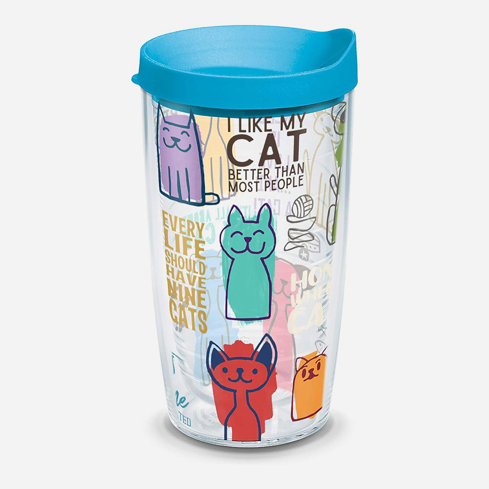Cat Sayings Double Walled Insulated Tumbler