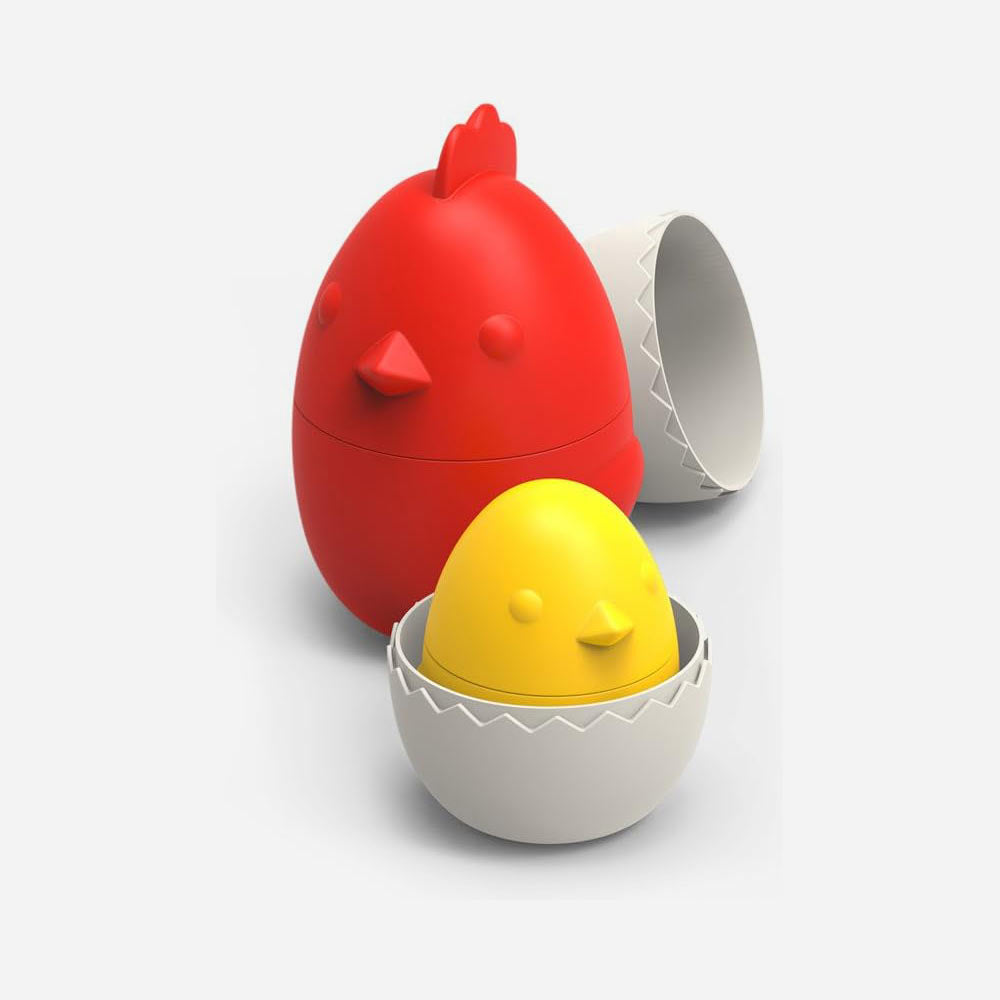 Nested Hen and Chick Dry Measuring Cups