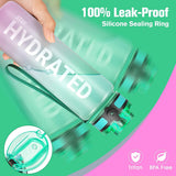 Motivational Water Bottle with Time Marker 32oz