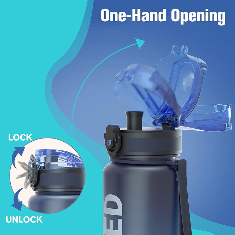 Motivational Water Bottle with Time Marker 32oz
