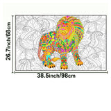 Giant Coloring Poster Lion